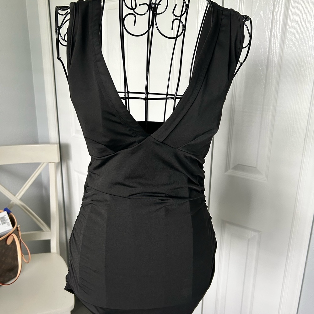 SHEIN Chic Black Sleeveless Backless Dress